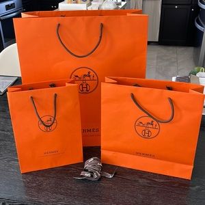 Hermes bag & ribbon set